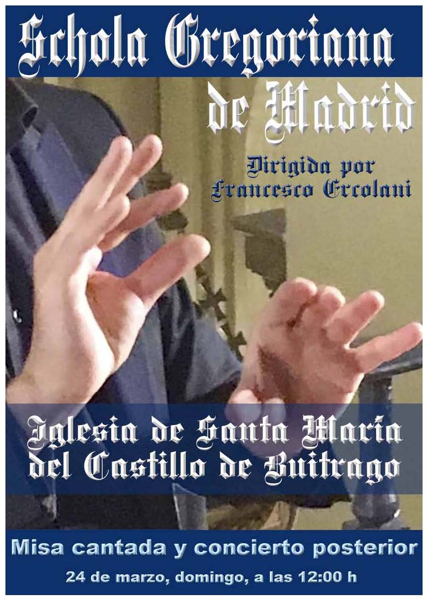 Canto gregoriano en la iglesia-Buitrago-del-Lozoya